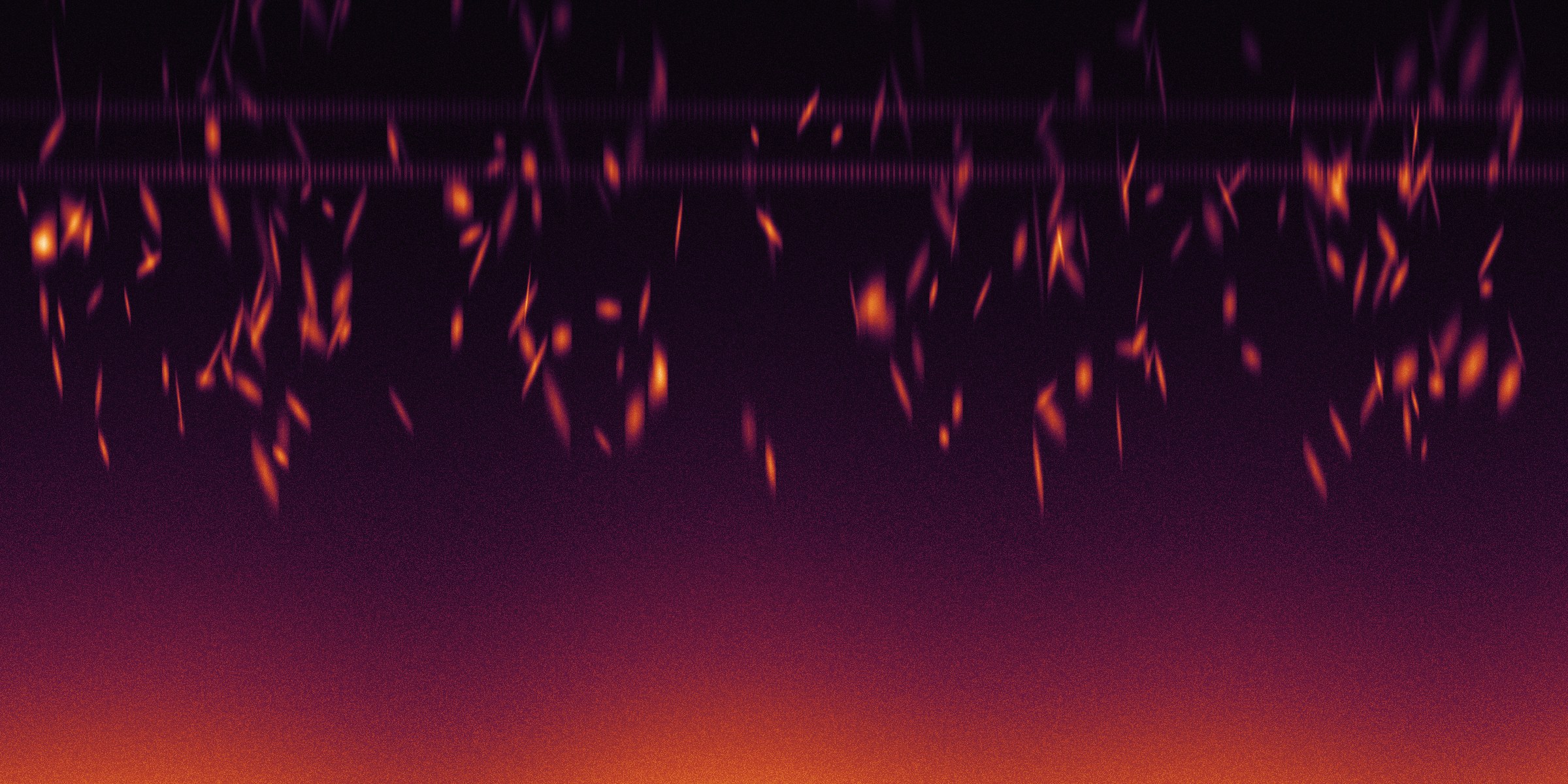 Spectrogram of the dawn chorus recording